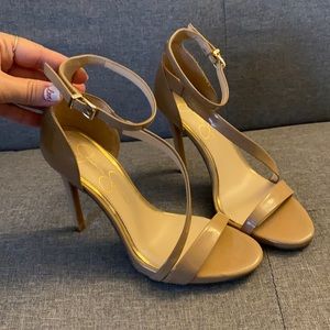 Strappy Nude Heels size 8 J